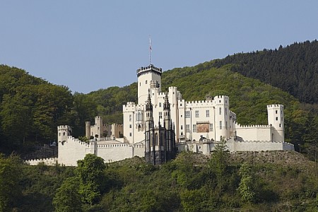 Außenansicht des Schloss Stolzenfels.
