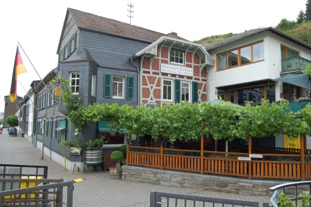 Das Weingut Bahles in Kaub am Rhein.